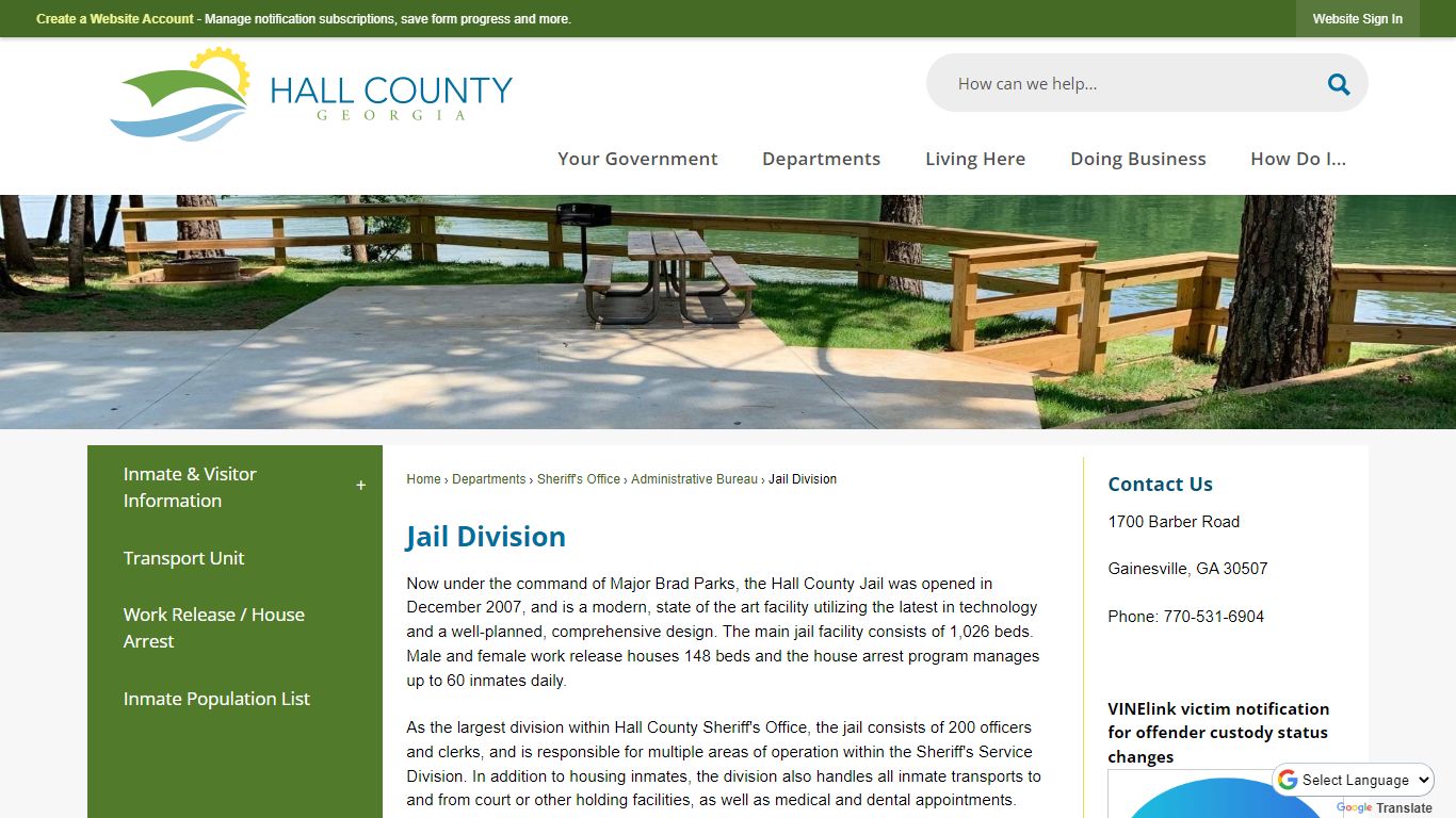 Jail Division | Hall County, GA - Official Website